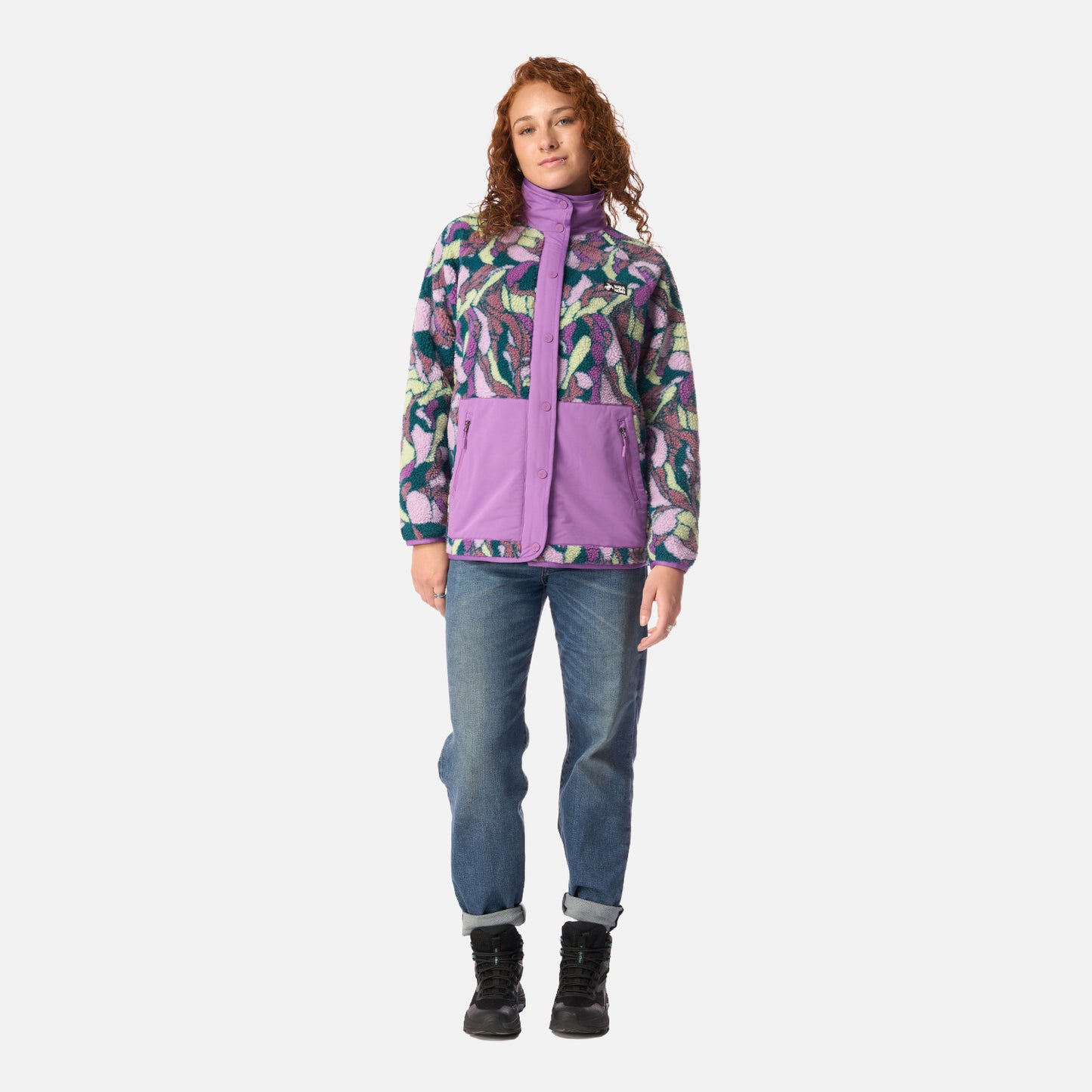 Polar Mujer Zip-porrito Print Morado Haka Honu