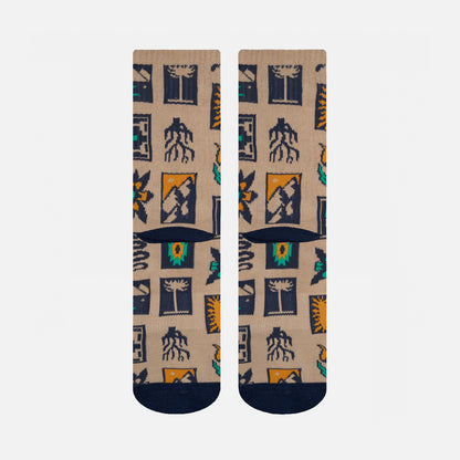 Calcetines Hombre Las Tres Puntas Pack Medio Arena / Café / Negro Haka Honu