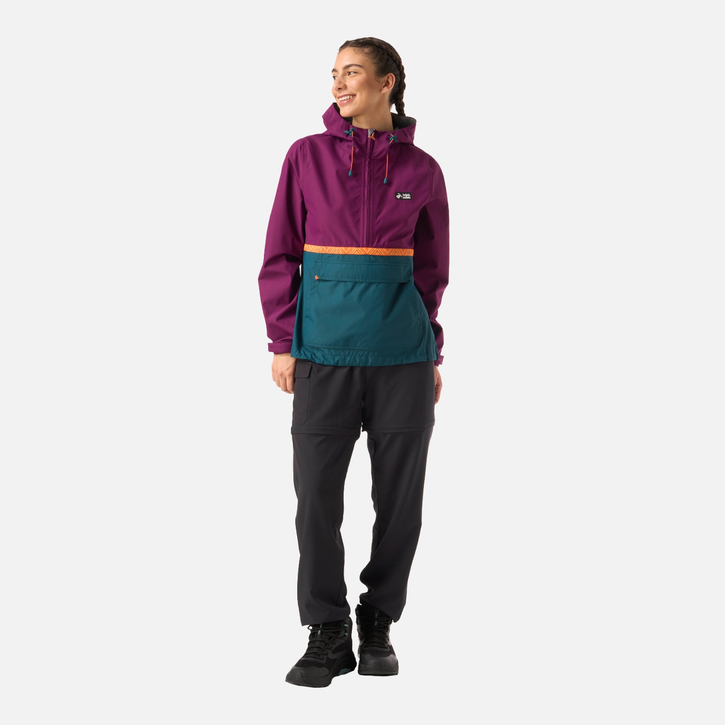Chaqueta Mujer Viento Norte 14 Zip Purpura Haka Honu