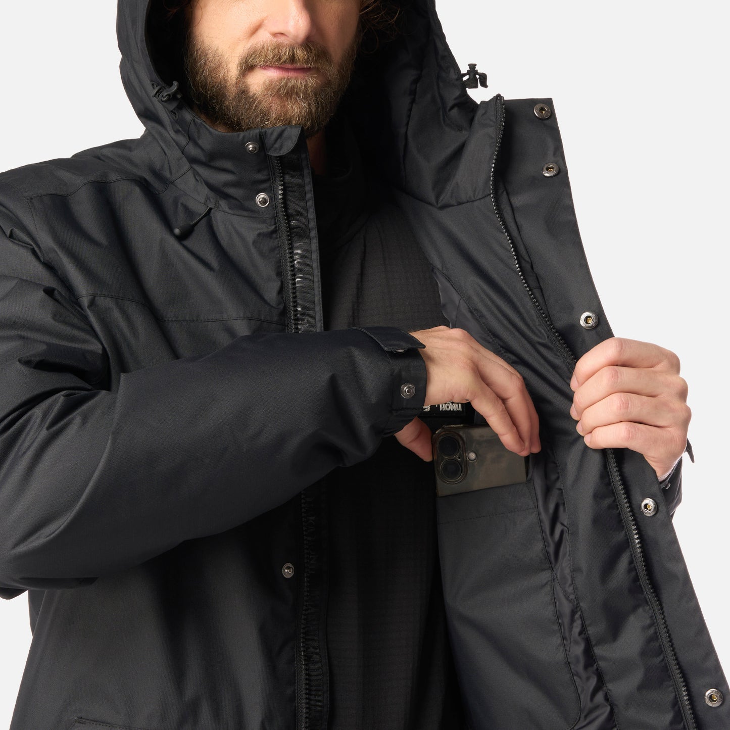 Chaqueta Hombre Terranova Negro Haka Honu