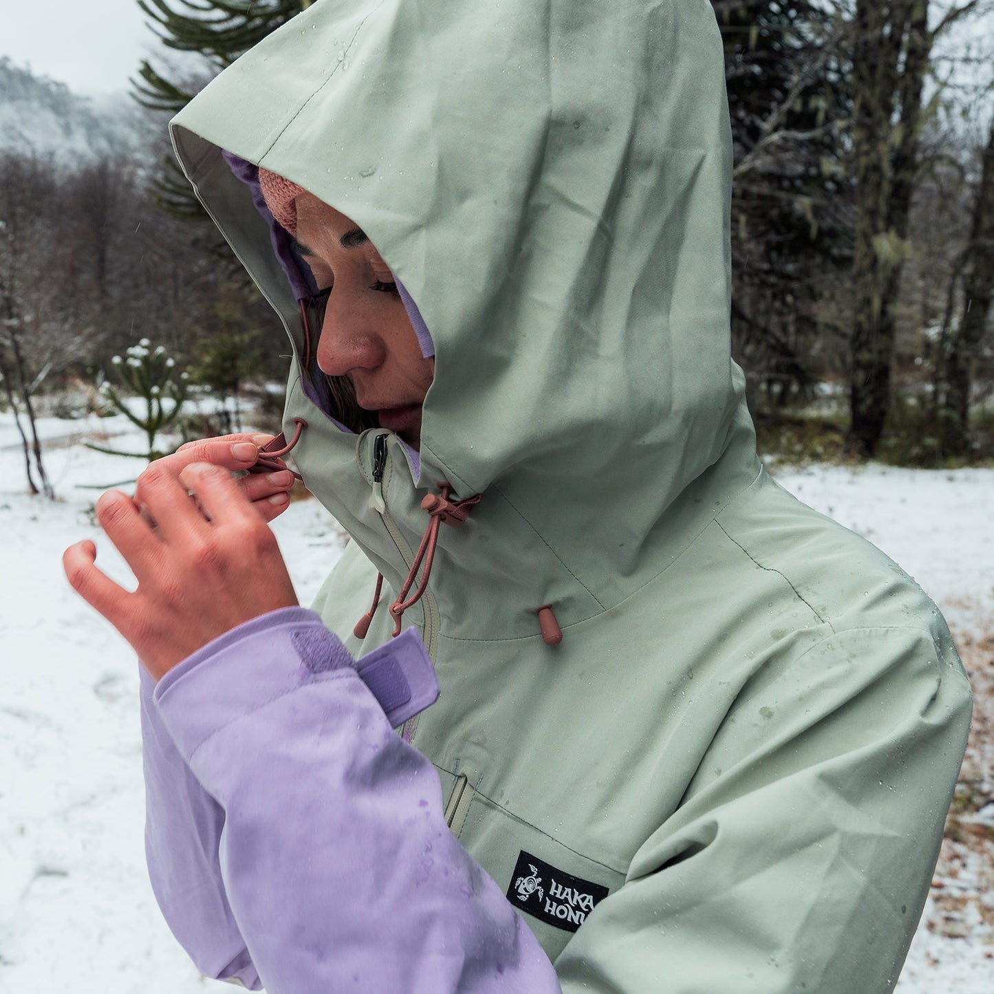 Chaqueta Mujer Viento Blanco Jade Haka Honu