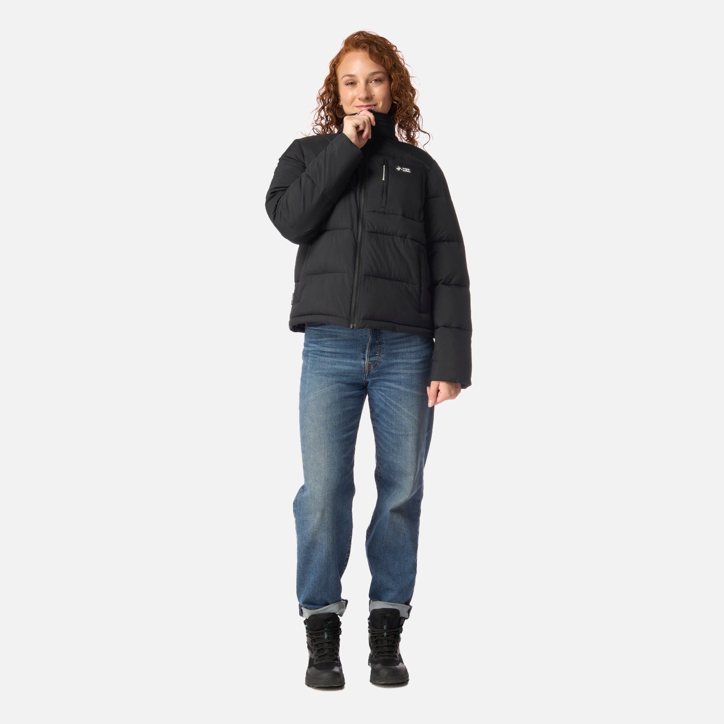 Chaqueta Mujer Aislada Negro Haka Honu