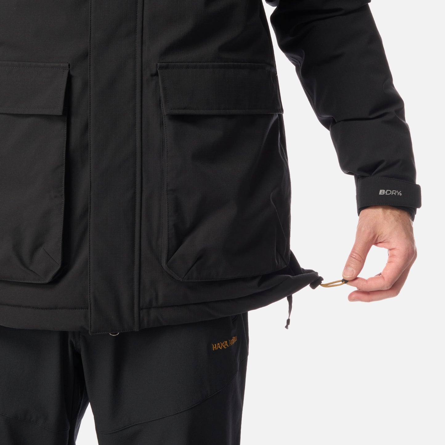 Chaqueta Hombre Diluvio Negro Haka Honu