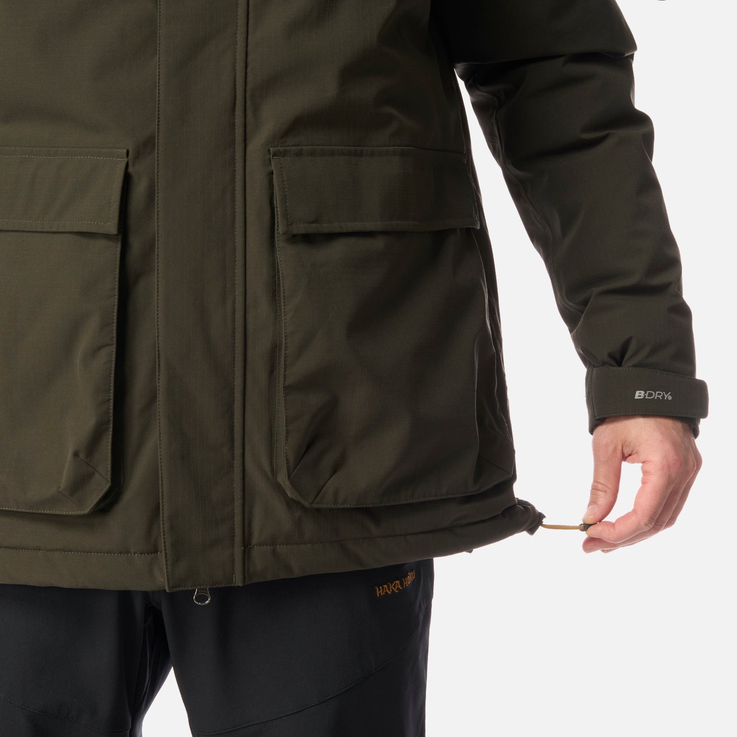 Chaqueta Hombre Diluvio Verde Militar Haka Honu