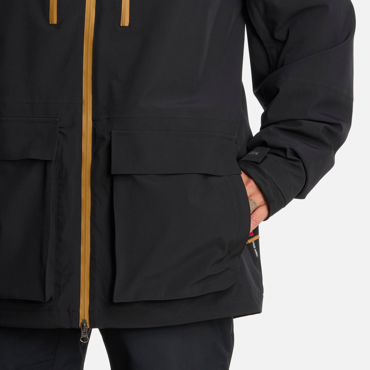 Chaqueta Hombre Viento Blanco Negro Haka Honu