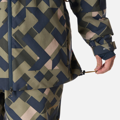 Chaqueta Hombre Yeti Print Verde Oliva Haka Honu