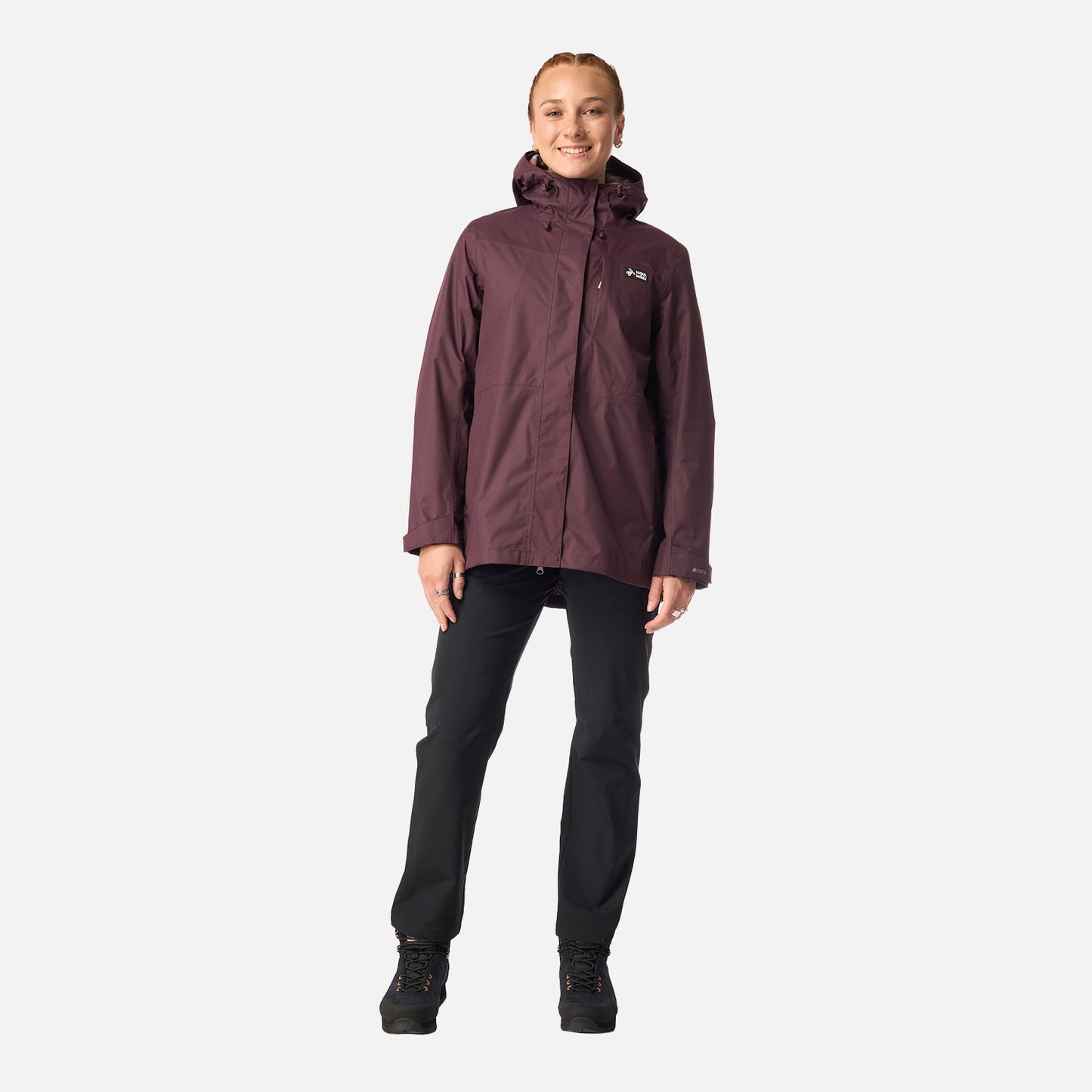 Chaqueta Mujer Corteza Burdeo Haka Honu