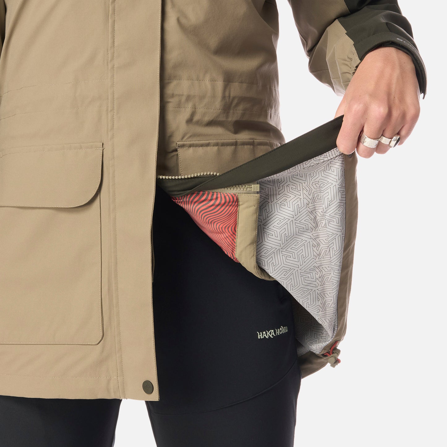 Chaqueta Mujer Perro Guapo Pro Verde Oliva Haka Honu