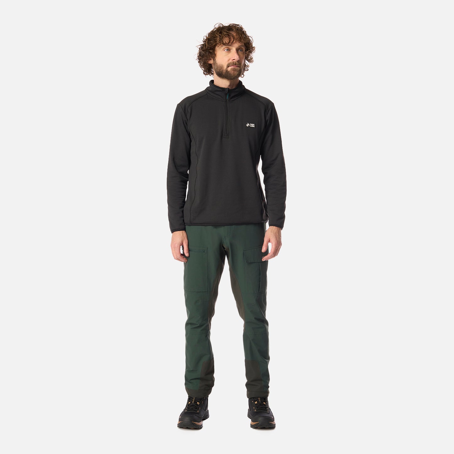 Pantalón Hombre Boina Negra Verde Bosque Haka Honu
