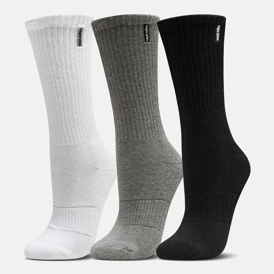 Calcetines Unisex Las Tres Puntas Pack Largo Negro / Blanco / Gris Haka Honu