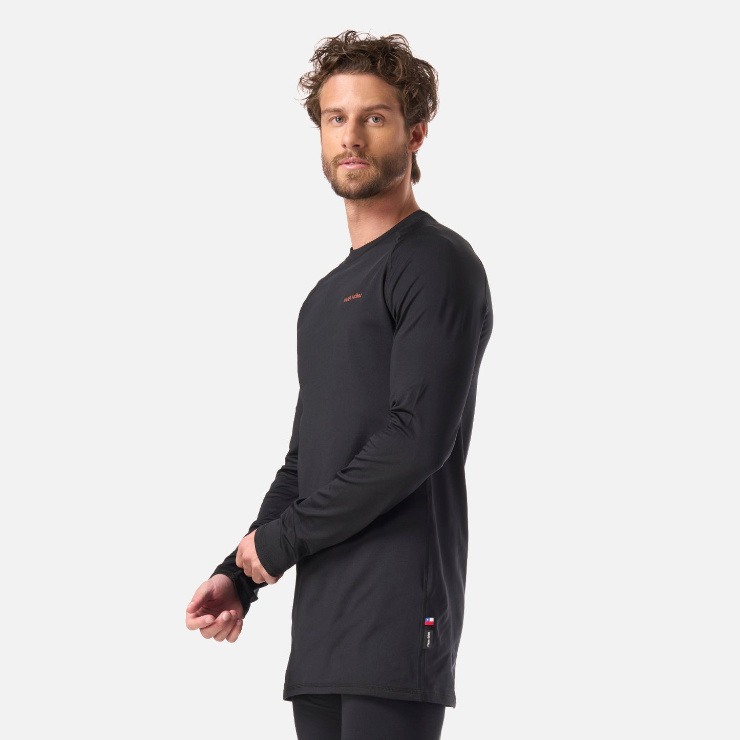 Primera Capa Hombre Huemul Top Negro Haka Honu