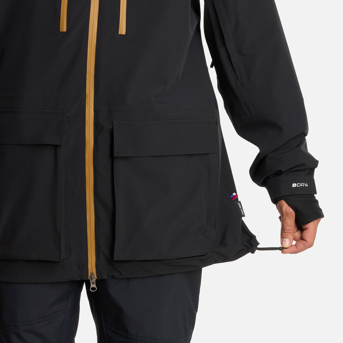 Chaqueta Hombre Viento Blanco Negro Haka Honu