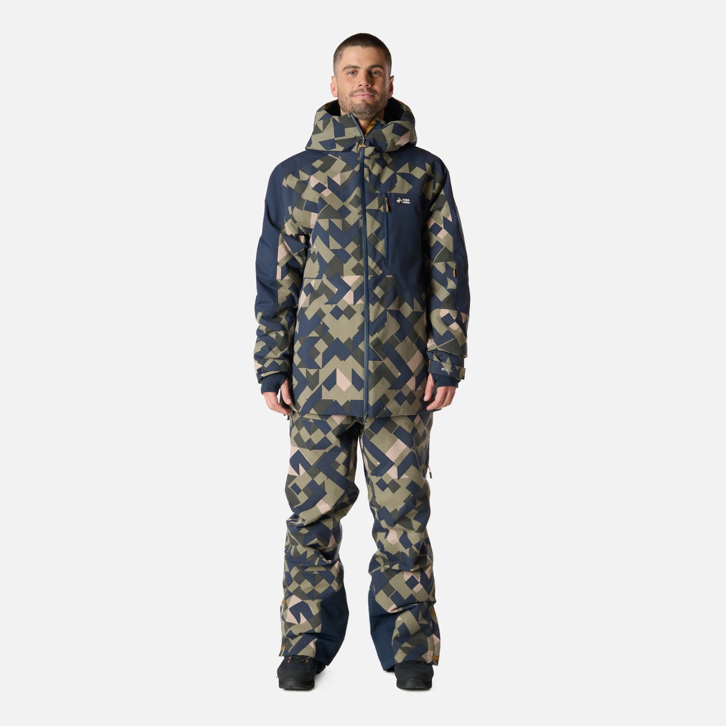 Chaqueta Hombre Yeti Print Verde Oliva Haka Honu