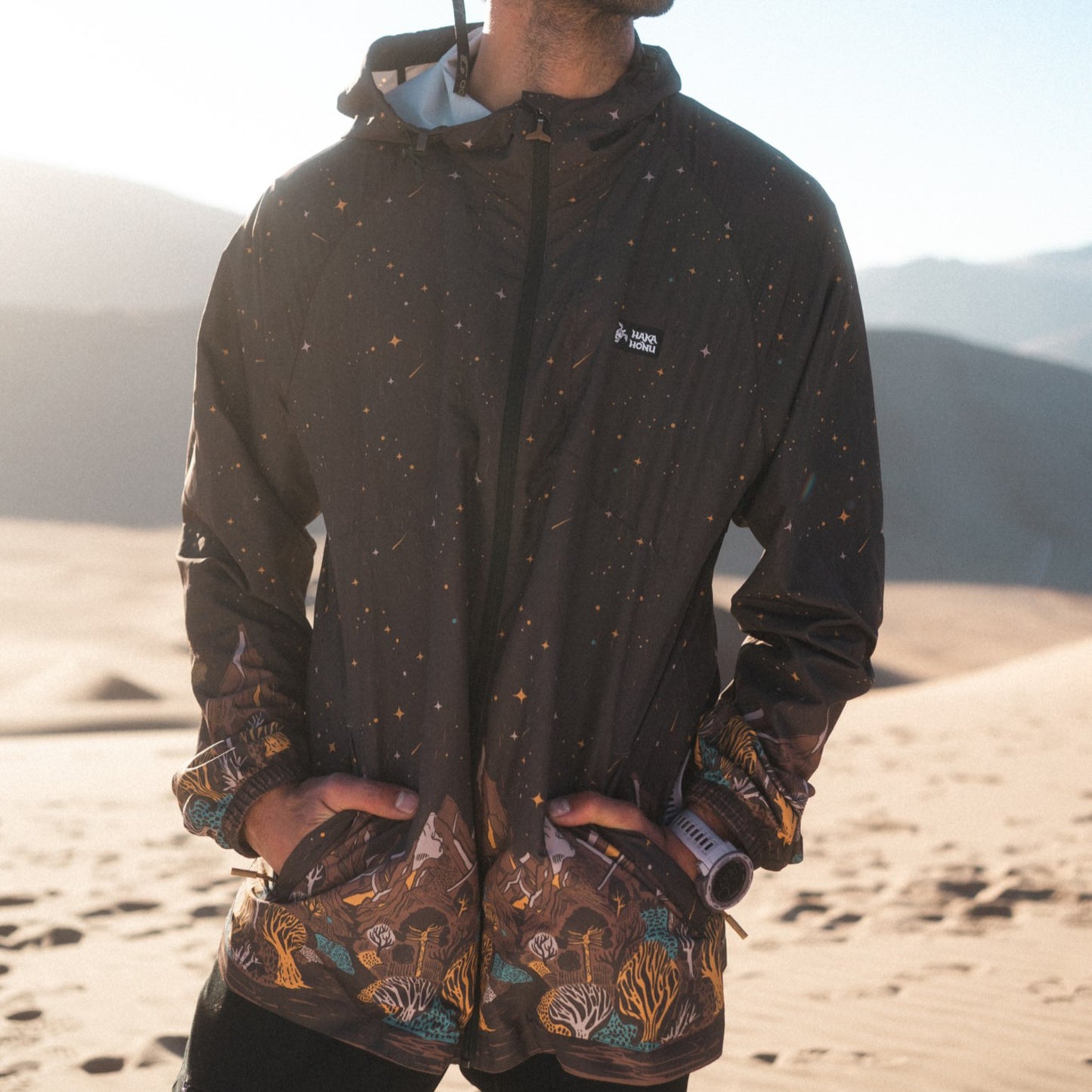 Chaqueta Hombre Aperrao Print Verde Militar Haka Honu