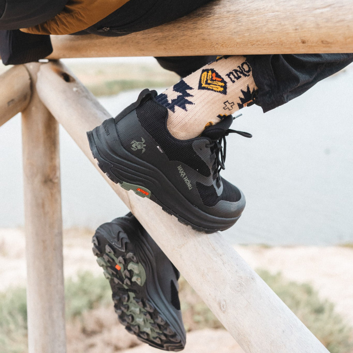 Zapatillas Hombre Huillin Bajo Negro Haka Honu