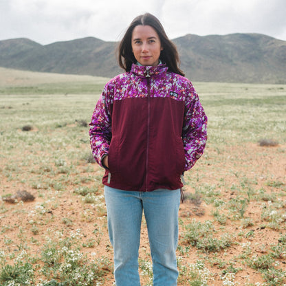 Chaqueta Mujer Hija Del Viento Burdeo Haka Honu
