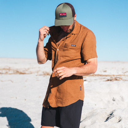 Camisa Hombre Linaje Mostaza Haka Honu
