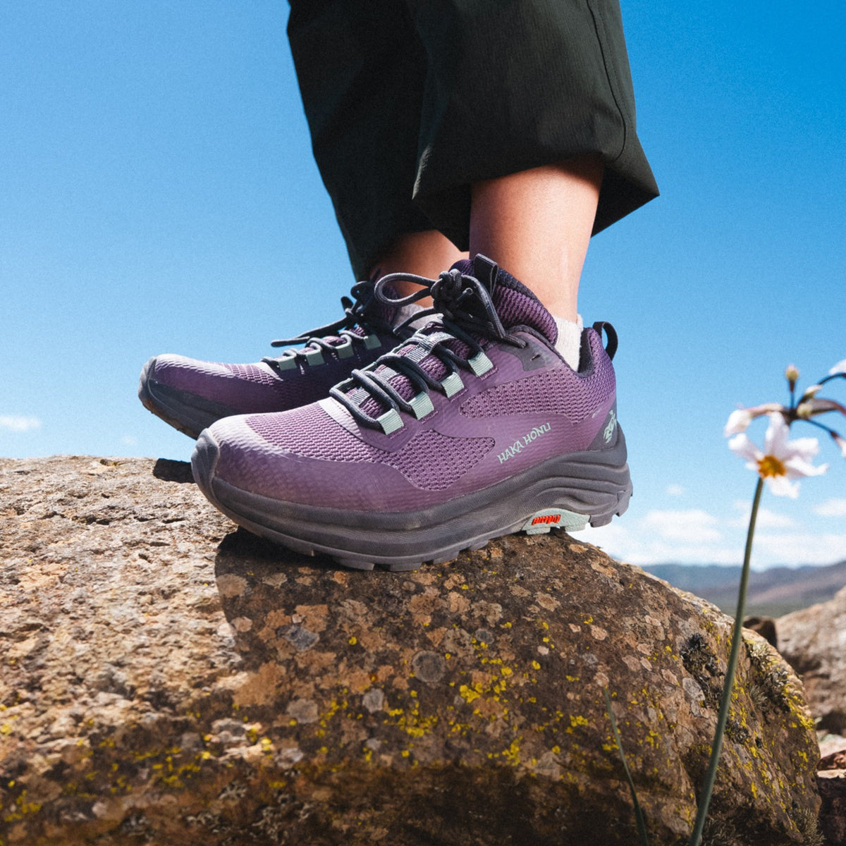 Zapatillas Mujer Huillin Bajo Morado / Verde Agua Haka Honu