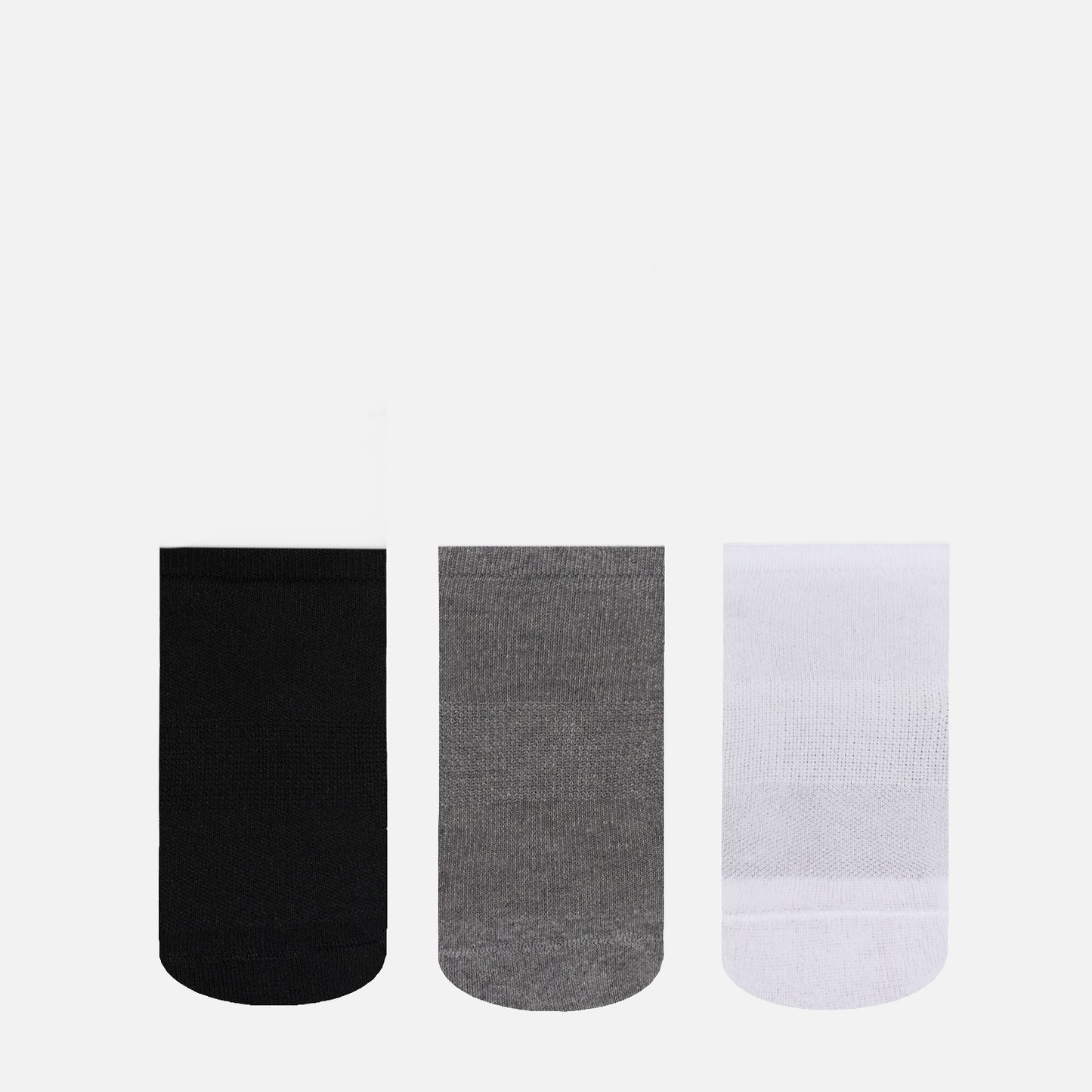 Calcetines Unisex Las Tres Puntas Pack Corto Negro / Gris / Blanco Haka Honu