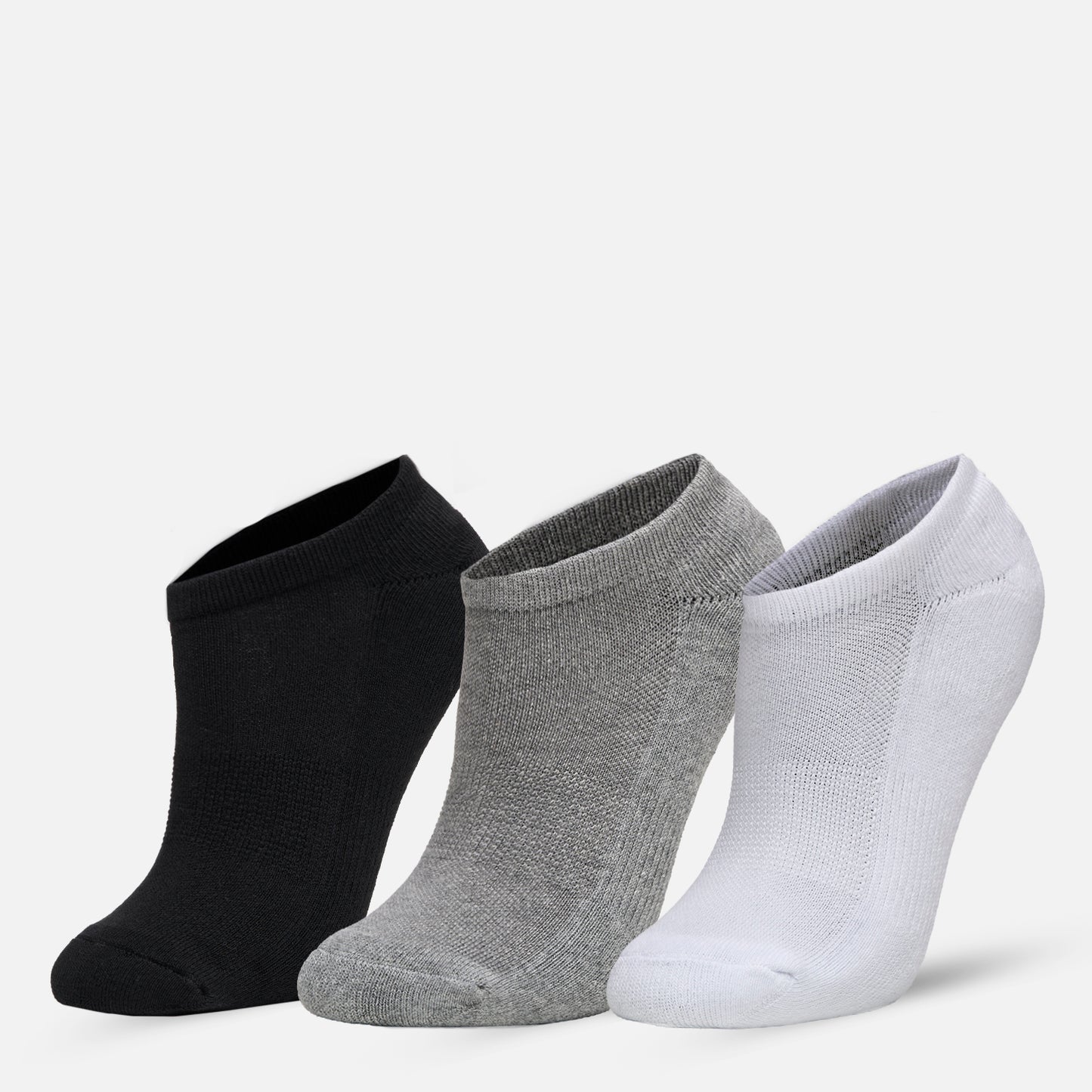 Calcetines Unisex Las Tres Puntas Pack Corto Negro / Gris / Blanco Haka Honu