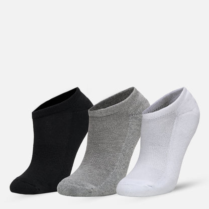 Calcetines Unisex Las Tres Puntas Pack Corto Negro / Gris / Blanco Haka Honu