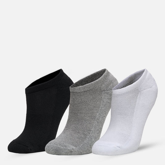 Calcetines Unisex Las Tres Puntas Pack Corto Negro / Gris / Blanco Haka Honu