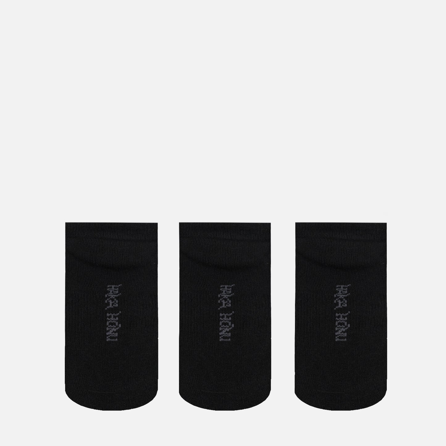 Calcetines Unisex Las Tres Puntas Pack Corto Negro Haka Honu