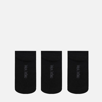 Calcetines Unisex Las Tres Puntas Pack Corto Negro Haka Honu