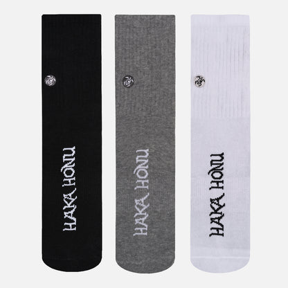 Calcetines Unisex Las Tres Puntas Pack Largo Mix  Haka Honu