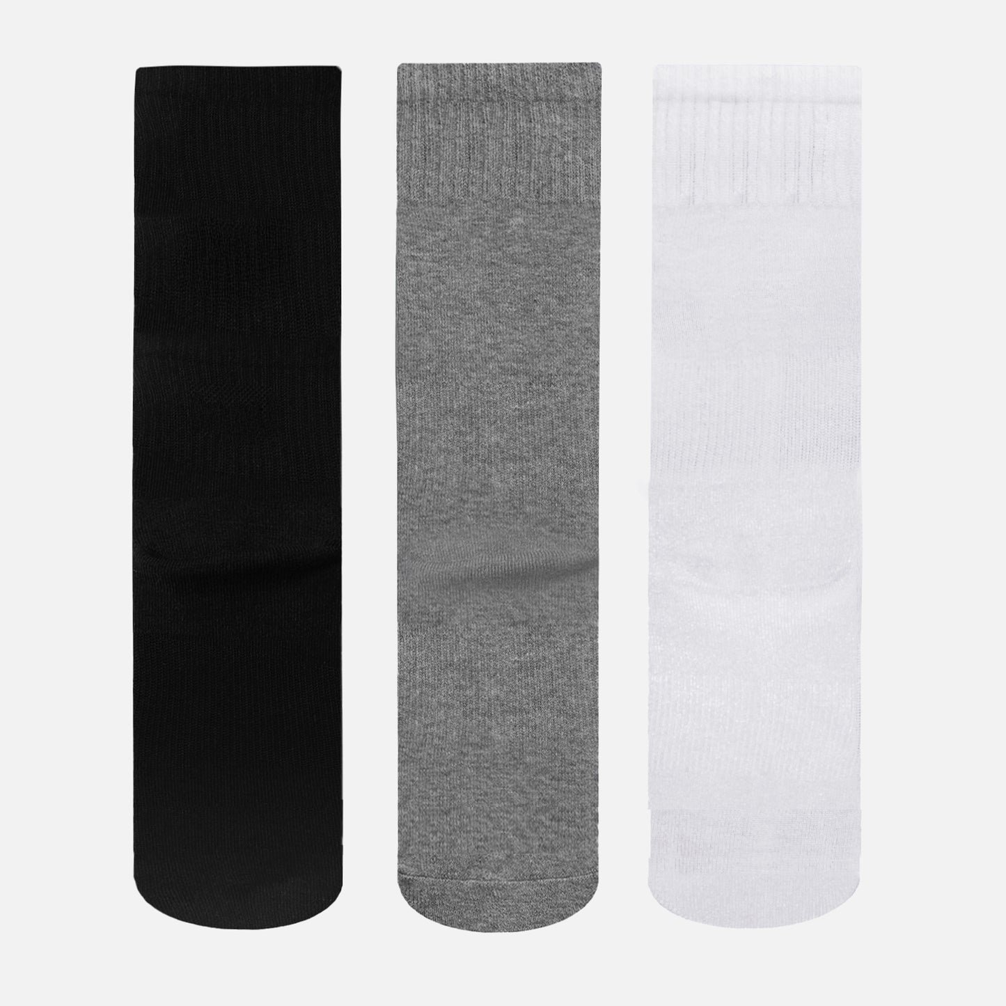 Calcetines Unisex Las Tres Puntas Pack Medio Negro / Blanco / Gris Haka Honu