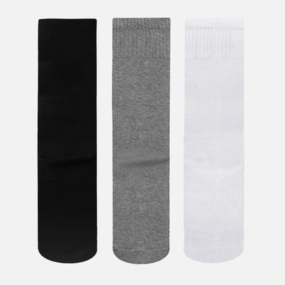 Calcetín Unisex Las Tres Puntas Pack Medio Negro / Gris / Blanco Haka Honu